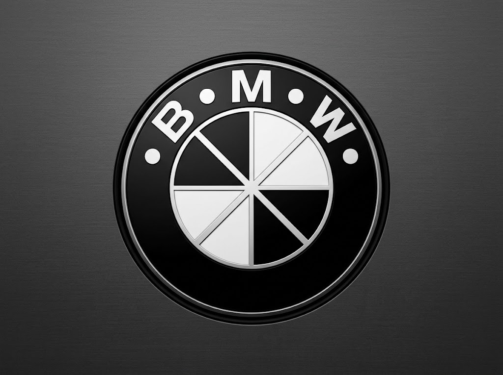 BMW roundel logo black and white